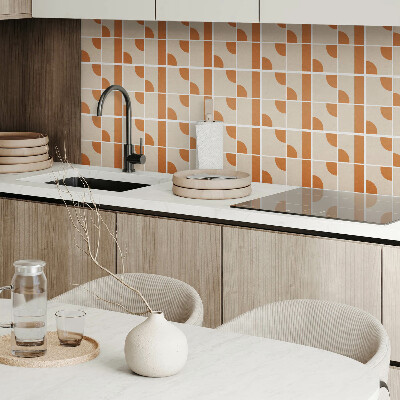 Carreaux de vinyle auto-adhésifs Motifs géométriques dans un style abstrait