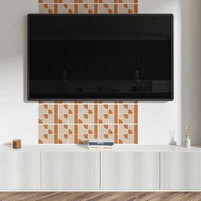 Carreaux de vinyle auto-adhésifs Motifs géométriques dans un style abstrait