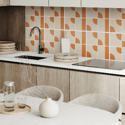 Carreaux de vinyle auto-adhésifs Motifs géométriques dans un style abstrait