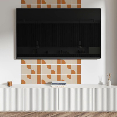 Carreaux de vinyle auto-adhésifs Motifs géométriques dans un style abstrait