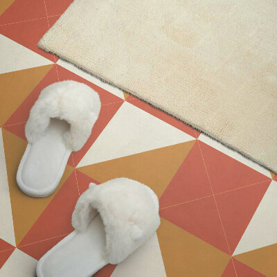 Carreaux vinyle Géométrie aux tons chauds