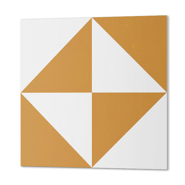 Carreaux de vinyle auto-adhésifs Triangles carrés de style géométrique