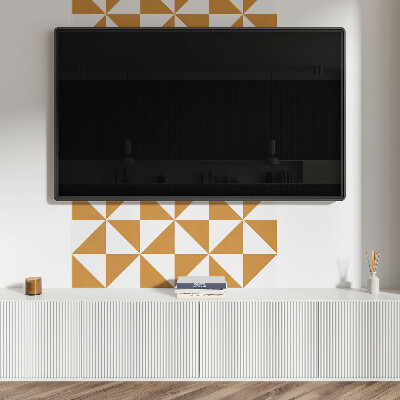 Carreaux de vinyle auto-adhésifs Triangles carrés de style géométrique