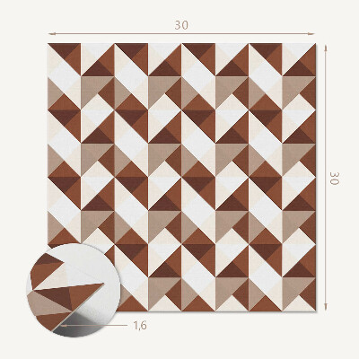 Carreaux pvc Un motif triangulaire minimaliste
