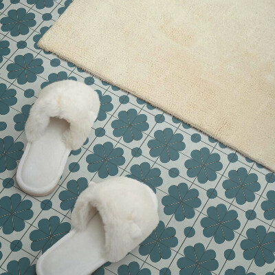 Carreaux vinyle Motifs végétaux dans un arrangement harmonieux