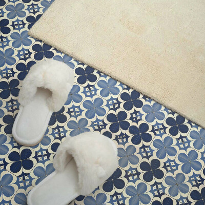 Carreaux de vinyle auto-adhésifs Motif floral géométrique