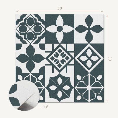 Carreaux de vinyle auto-adhésifs Carreaux à motifs géométriques