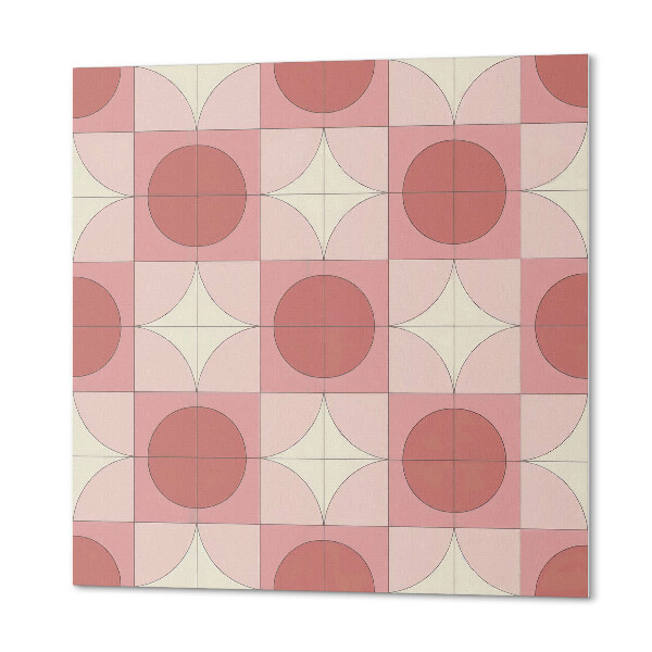 Carreaux vinyle Fleurs en cercles