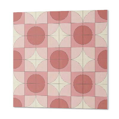 Carreaux vinyle Fleurs en cercles