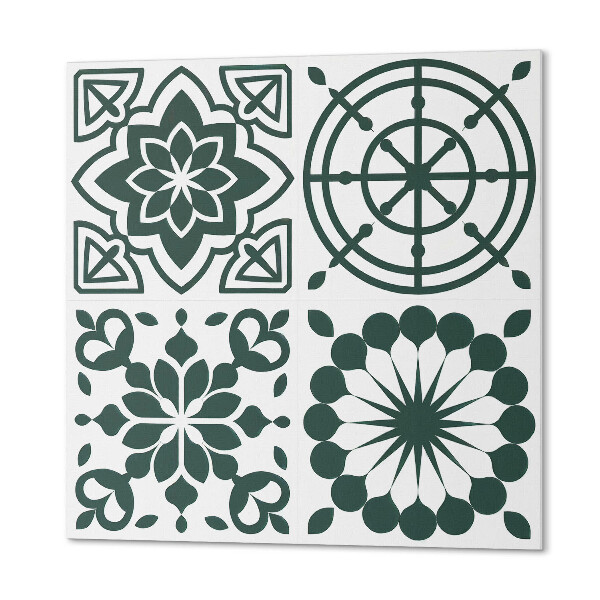 Carreaux de vinyle auto-adhésifs Géométrique avec un accent floral