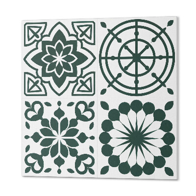 Carreaux de vinyle auto-adhésifs Géométrique avec un accent floral