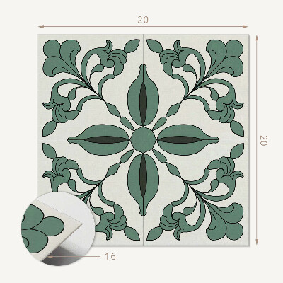 Carreaux vinyle Conception végétale exquise