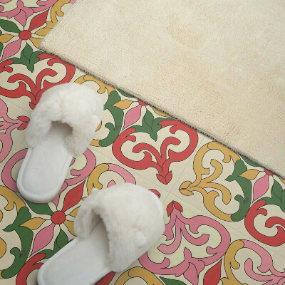 Carreaux de vinyle auto-adhésifs Motif floral ornemental