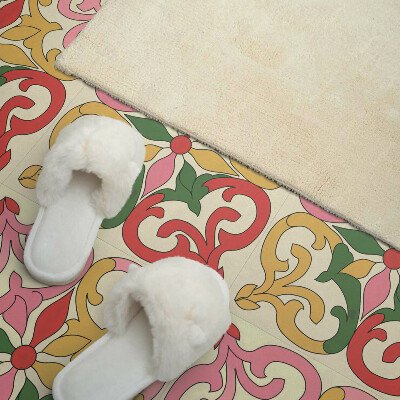 Carreaux de vinyle auto-adhésifs Motif floral ornemental