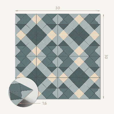 Carreaux vinyle Les losanges dans les temps modernes