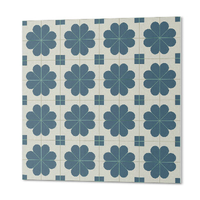 Carreaux de vinyle auto-adhésifs Fleurs à carreaux