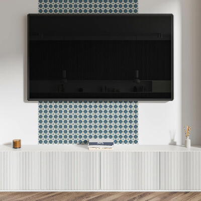 Carreaux de vinyle auto-adhésifs Fleurs à carreaux