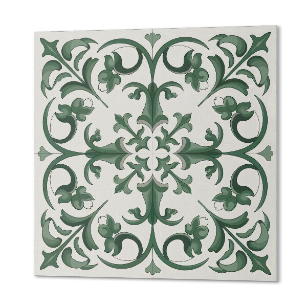 Carreaux pvc Motif floral entouré de plantes