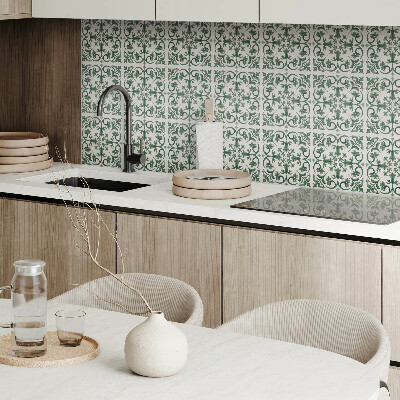 Carreaux pvc Motif floral entouré de plantes