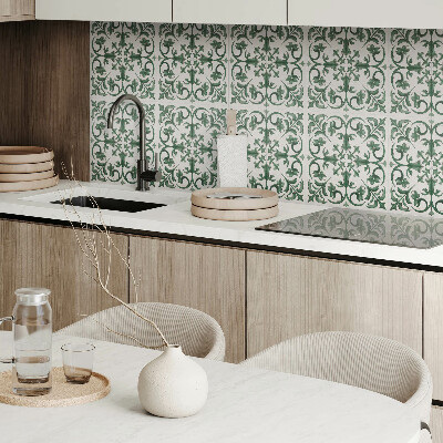 Carreaux pvc Motif floral entouré de plantes