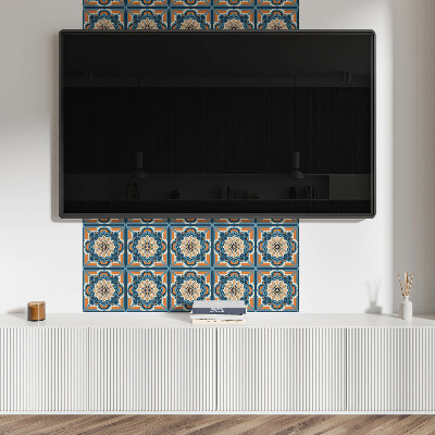 Carreaux pvc Mandala aux accents floraux