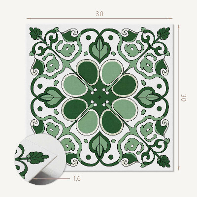 Carreaux vinyle Motif floral feuillu