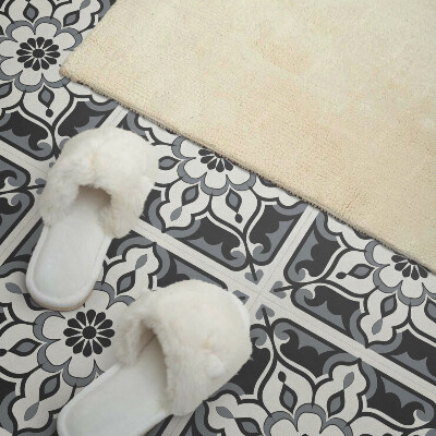 Carreaux vinyle Motif floral avec détails décoratifs