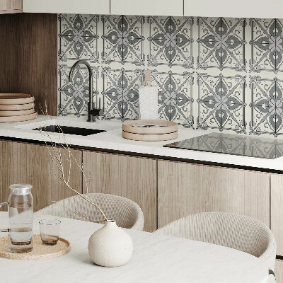 Carreaux de vinyle auto-adhésifs Motif floral symétrique