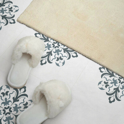 Carreaux vinyle Motif floral symétrique