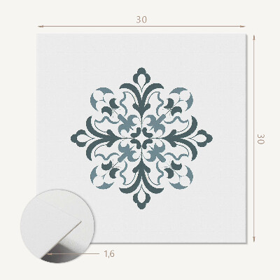 Carreaux vinyle Motif floral symétrique