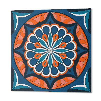 Carreaux de vinyle auto-adhésifs Style mandala feuillu