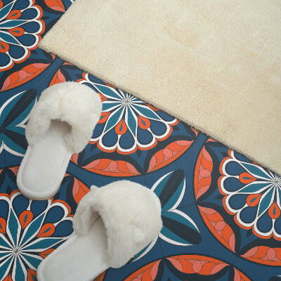 Carreaux de vinyle auto-adhésifs Style mandala feuillu