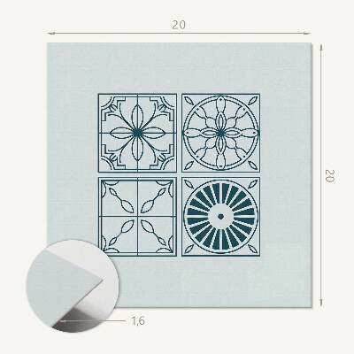 Carreaux pvc Formes de tuiles abstraites