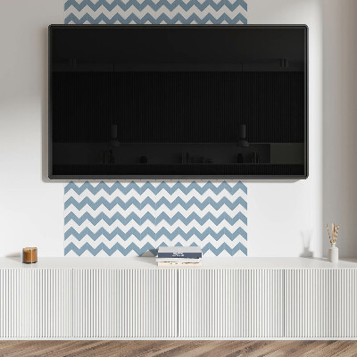 Carreaux de vinyle auto-adhésifs Motif avec des zigzags ondulés