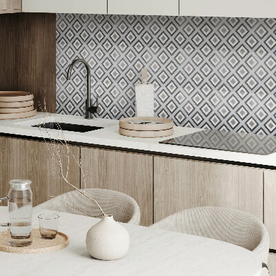 Carreaux de vinyle auto-adhésifs Motif losange de style géométrique