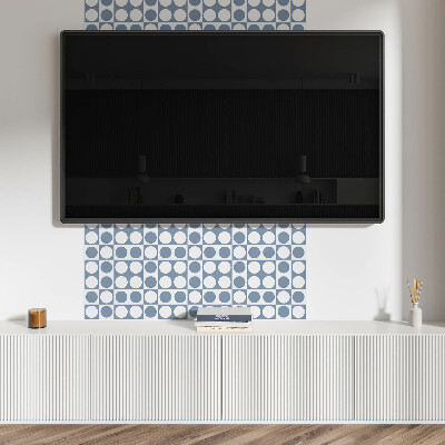 Carreaux pvc Cercles maillés de style géométrique