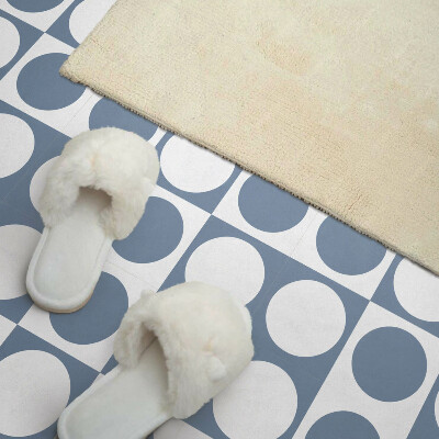 Carreaux pvc Cercles maillés de style géométrique