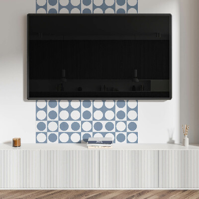 Carreaux pvc Cercles maillés de style géométrique