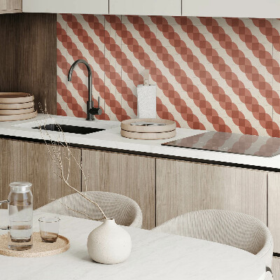 Carreaux vinyle Formes géométriques ondulées