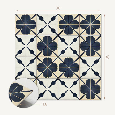 Carreaux pvc Fleurs sur un fond sobre