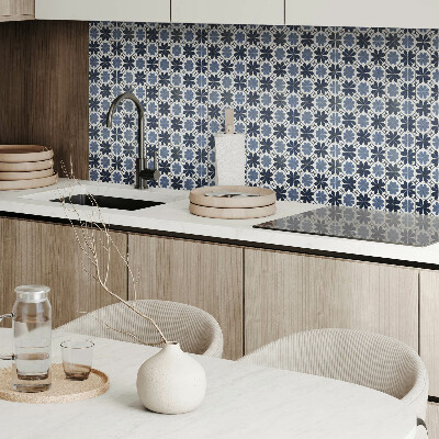 Carreaux vinyle Motif floral sur carrelage