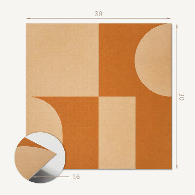 Carreaux de vinyle auto-adhésifs Formes géométriques abstraites