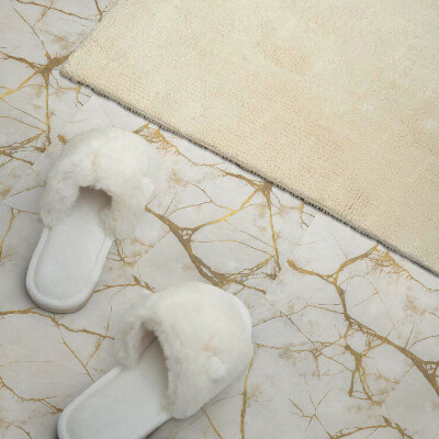 Carreaux de vinyle auto-adhésifs Marbre aux accents veinés délicats