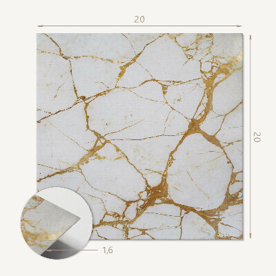 Carreaux vinyle Motif de marbre élégant avec des veines délicates