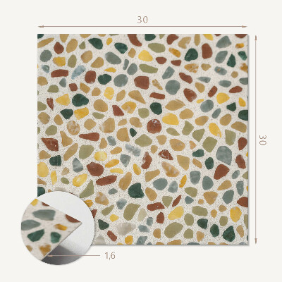 Carreaux vinyle Mosaïque de pierre dans le style