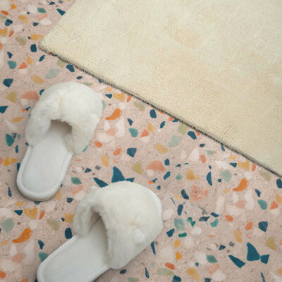 Carreaux vinyle Des accents colorés dans le motif