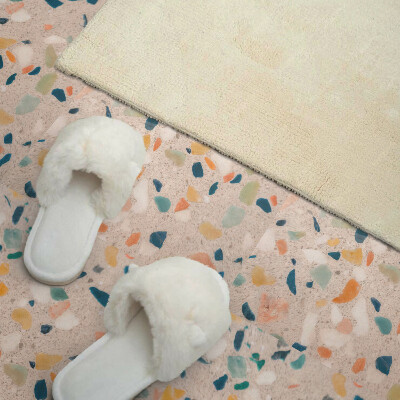 Carreaux vinyle Des accents colorés dans le motif