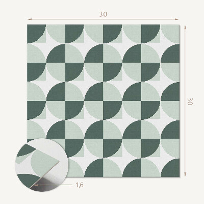 Carreaux pvc Formes géométriques de cercles et de carrés