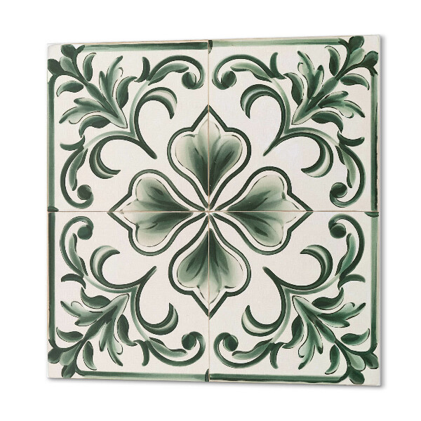 Carreaux vinyle Feuilles avec des cœurs en harmonie