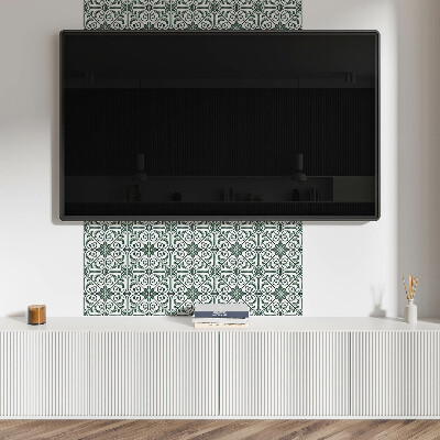 Carreaux vinyle Motifs végétaux décoratifs sous une forme subtile